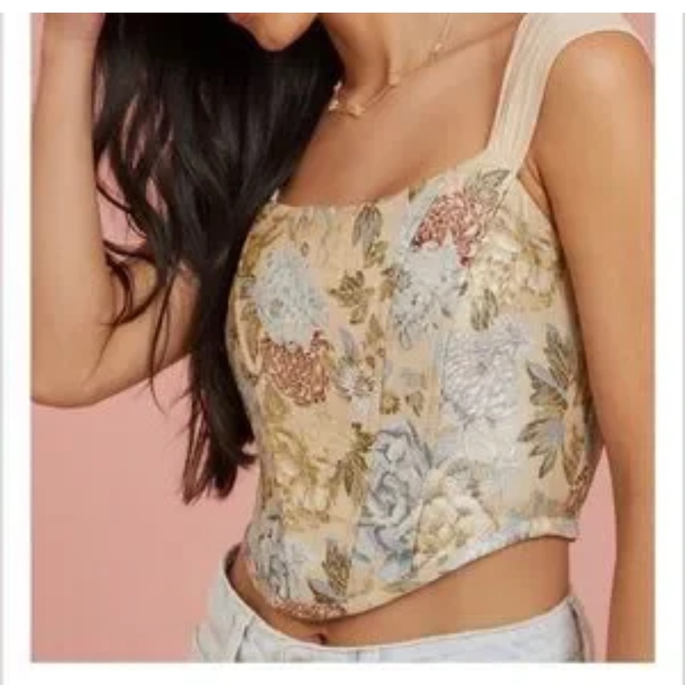Altar'd State Elegant Floral Bodysuit - Picture 2 of 5